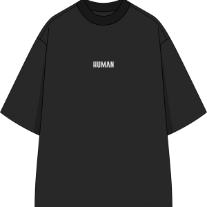 Тениска HUMVN - Черна