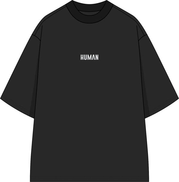 Тениска HUMVN - Черна